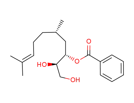 Benzoic acid (1S,3S)-1-((R)-1,2-dihydroxy-ethyl)-3,7-dimethyl-oct-6-enyl ester