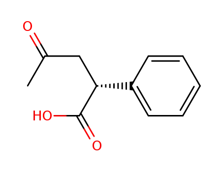 Molecular Structure of 148493-20-3 ((R)-2-phenyl-4-oxopentanoic acid)