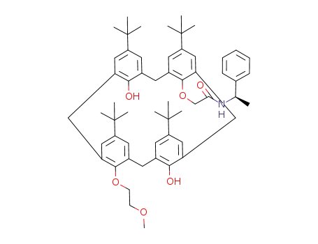 (R)-5,11,17,23-tetra-tert-butyl-25,27-dihydroxy-26-(3-oxabutyloxy)-28-[(1-phenylethyl)carbamoylmethoxy]calix[4]arene