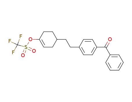 Methanesulfonic acid, trifluoro-,
4-[2-(4-benzoylphenyl)ethyl]-1-cyclohexen-1-yl ester
