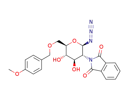 6-O-p-methoxybenzyl-2-deoxy-2-phthalimido-β-D-glucopyranosyl azide