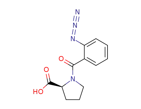 Molecular Structure of 166451-14-5 (L-Proline, 1-(2-azidobenzoyl)-)