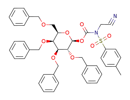 (BnO)4Gal-β-N,N-(cyanomethyl)tosylcarbamate