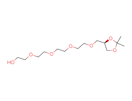 2,5,8,11-Tetraoxatridecan-13-ol,
1-[(4R)-2,2-dimethyl-1,3-dioxolan-4-yl]-