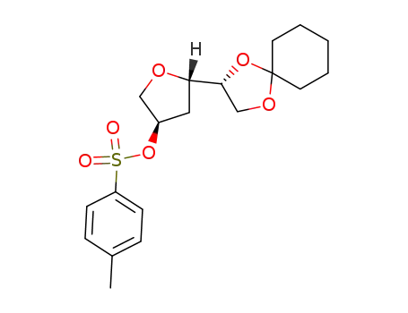 (2S,4R)-4-(p-tolylsulfonyloxy)-2-[(1R)-1,2-cyclohexylidenedioxyethyl]tetrahydrofuran