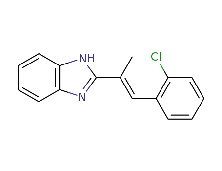 2-[2-(2-chloro-phenyl)-1-methyl-vinyl]-1<i>H</i>-benzoimidazole