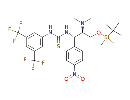 1-(3,5-bis(trifluoromethyl)phenyl)-3-((1S,2R)-3-(tert-butyldimethylsilyloxy)-2-(dimethylamino)-1-(4-nitrophenyl)propyl)thiourea