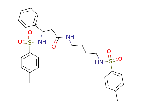 (S)-3-[(4-methylphenyl)sulfonylamino]-N-{4-[(4-methylphenyl)sulfonyl]aminobutyl}-3-phenylpropanamide