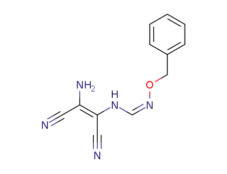 Molecular Structure of 245126-93-6 (Methanimidamide,
N-[(1Z)-2-amino-1,2-dicyanoethenyl]-N'-(phenylmethoxy)-)