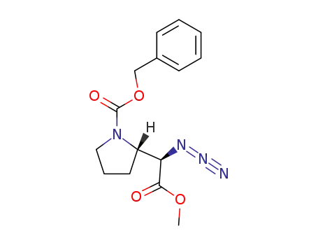 methyl 1-carbobenzyloxy-2S-pyrrolidinyl-αR-azidoacetate