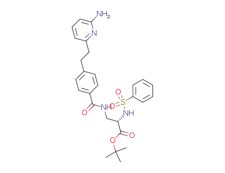 3-[4-(2-aminopyridin-6-ylethyl)benzoylamino]-2(S)-benzenesulfonylaminopropionic acid tert-butyl ester