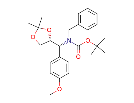 (2R,3R)-3-benzylamino-N-tert-butoxycarbonyl-1,2-O-isopropylidene-3-(4-methoxyphenyl)-1,2-propanediol