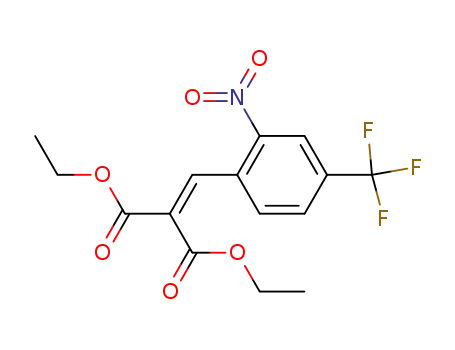Molecular Structure of 441786-99-8 (diethyl 2-nitro-4-(trifluoromethyl)benzylidenemalonate)