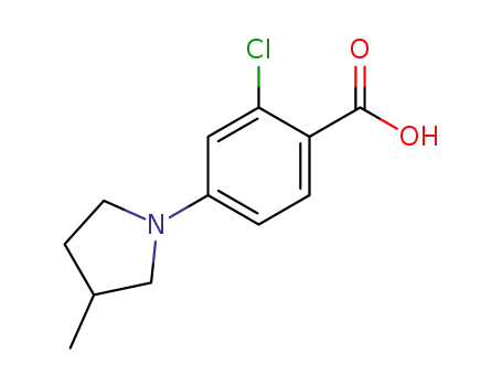 2-chloro-4-(3-methylpyrrolidin-1-yl)benzoic acid