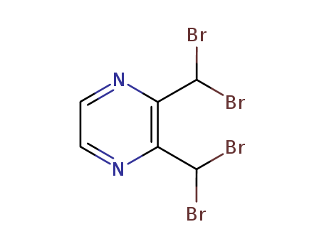 Pyrazine, 2,3-bis(dibromomethyl)- CAS No.107427-52-1