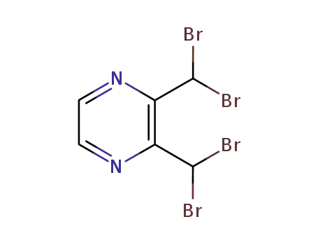 Molecular Structure of 107427-52-1 (α,α,α',α'-tetrabromo-2,3-dimethyl-pyrazine)