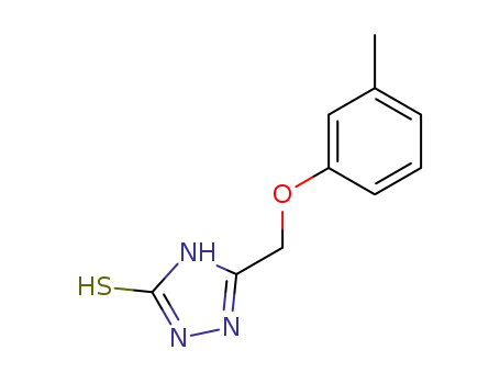 Molecular Structure of 372164-14-2 (2-(3-methylphenyl)oxymethyl-5-mercapto-1,2,4-triazole)