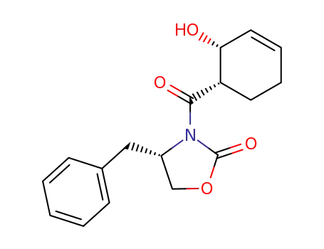 (1R,2R,4S)-4-benzyl-3-[(2-hydroxy-3-cyclohexen-1-yl)carbonyl]-2-oxazolidinone