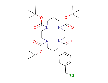 11-(4-chloromethyl-benzoyl)-1,4,8,11tetraaza-cyclotetradecane-1,4,8-tricarboxylic acid tri-<i>tert</i>-butyl ester