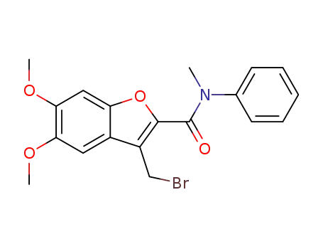 2-Benzofurancarboxamide,
3-(bromomethyl)-5,6-dimethoxy-N-methyl-N-phenyl-