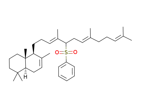 (4aS,5S,8aS)-5-((3E,7E)-5-Benzenesulfonyl-4,8,12-trimethyl-trideca-3,7,11-trienyl)-1,1,4a,6-tetramethyl-1,2,3,4,4a,5,8,8a-octahydro-naphthalene