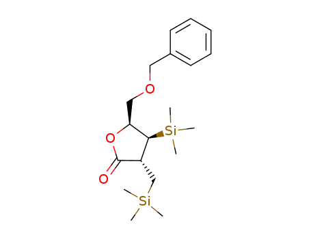 (3S,4S,5S)-5-Benzyloxymethyl-4-trimethylsilanyl-3-trimethylsilanylmethyl-dihydro-furan-2-one