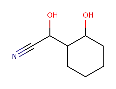 Molecular Structure of 357166-84-8 (Cyclohexaneacetonitrile, alpha,2-dihydroxy- (9CI))