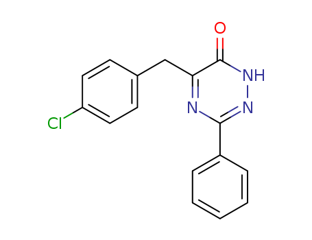 1,2,4-TRIAZIN-6(1H)-ONE,5-[(4-CHLOROPHENYL)METHYL]-3-PHENYL-CAS