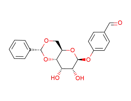 Molecular Structure of 1101836-70-7 (4-formylphenyl (4,6-O-benzylidene)-β-D-allopyranoside)