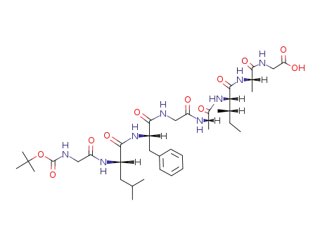 ((S)-2-{(2S,3S)-2-[(S)-2-(2-{(S)-2-[(S)-2-(2-tert-Butoxycarbonylamino-acetylamino)-4-methyl-pentanoylamino]-3-phenyl-propionylamino}-acetylamino)-propionylamino]-3-methyl-pentanoylamino}-propionylamino)-acetic acid