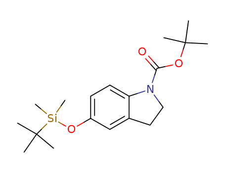 1H-Indole-1-carboxylic acid, 5-[[(1,1-dimethylethyl)dimethylsilyl]oxy]-2,3-dihydro-, 1,1-dimethylethyl ester
