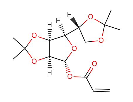 Molecular Structure of 356797-33-6 (2,3:5,6-di-O-iso-propylidene-α-D-mannofuranose-1-acrylate)