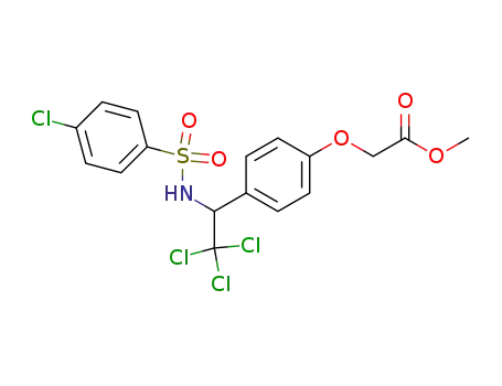 methyl 4-[2,2,2-trichloro-1-(4-chlorophenylsulfonylamino)ethyl]phenoxyacetate