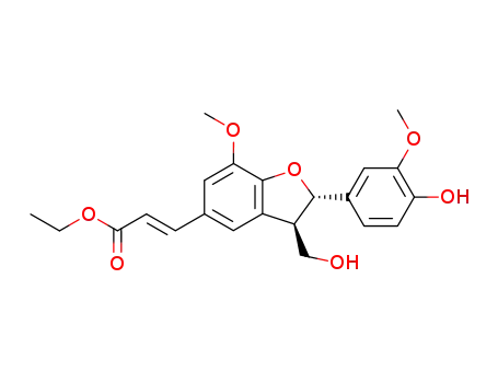 (2S,3R)-5-[(E)-2-ethoxycarbonylvinyl]-2,3-dihydro-2-(4-hydroxy-3-methoxyphenyl)-3-hydroxymethyl-7-methoxybenzo[b]furan