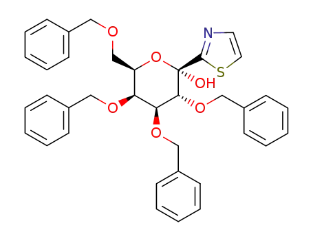 2,3,4,6-Tetra-O-benzyl-1-(2-thiazolyl)-α-D-galactopyranose