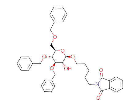 N-[2-(3,4,6-tri-O-benzyl-β-D-glucopyranosyloxy)pentyl]phthalimide