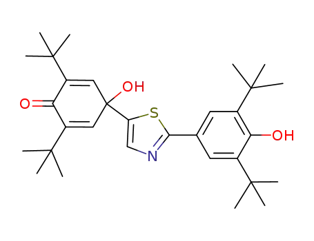 2-(3,5-di-tert-butyl-4-hydroxyphenyl)-5-(3,5-di-tert-butyl-1-hydroxy-4-oxo-2,5-cyclohexadienyl)thiazole