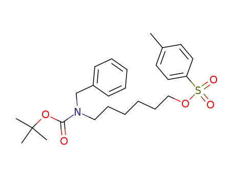 toluene-4-sulfonic acid 6-(benzyl-<i>tert</i>-butoxycarbonyl-amino)-hexyl ester