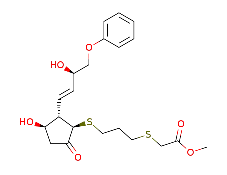 3,7-dithia-16-phenoxy-ω-tetranorprostaglandin E<sub>1</sub> methyl ester