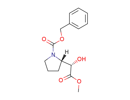 methyl 1-carbobenzyloxy-2S-pyrrolidinyl-αS-hydroxyacetate
