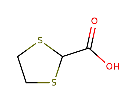 Molecular Structure of 5616-65-9 (1,3-dithiolane-2-carboxylic acid)