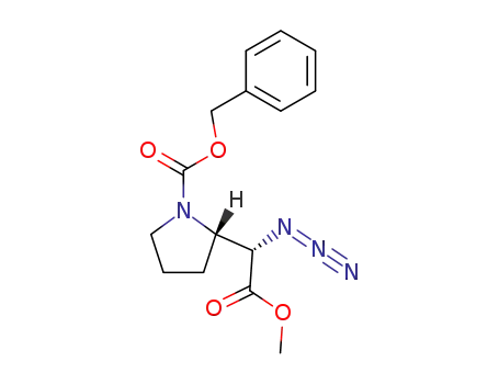 methyl 1-carbobenzyloxy-2S-pyrrolidinyl-αS-azidoacetate
