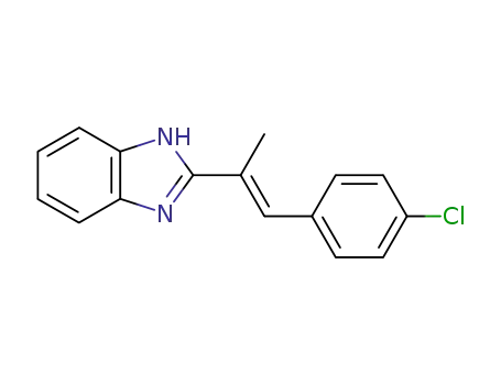 2-[2-(4-chloro-phenyl)-1-methyl-vinyl]-1<i>H</i>-benzoimidazole