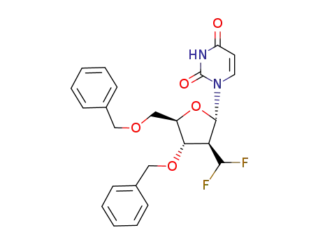 α-2'-Deoxy-2'-difluoromethyl-3',5'-di-O-benzyluridine