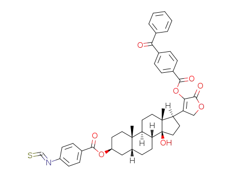 22-(4-benzoylbenzoyloxy)-14-hydroxy-3β-(4-isothiocyanatobenzoyloxy)-5β,14β-card-20(22)-enolide