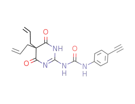 N-4,6-dioxo-5,5-di-(2-propenyl)-1,4,5,6-tetrahydropyrimidin-2-yl-N'-(4-ethynylphenyl)urea