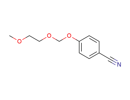 Molecular Structure of 104575-17-9 (Benzonitrile, 4-[(2-methoxyethoxy)methoxy]-)