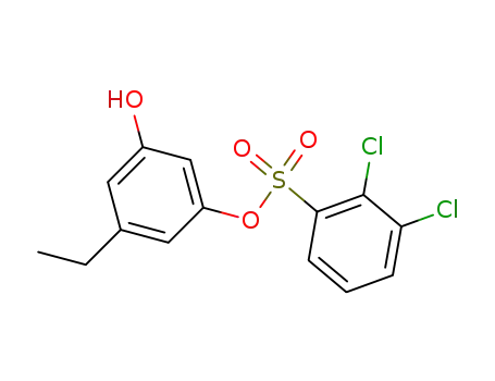 Molecular Structure of 372523-00-7 (2,3-dichlorobenzenesulfonic acid 3-ethyl-5-hydroxyphenyl ester)