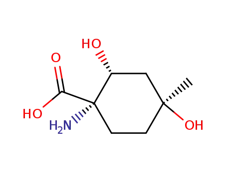시클로헥산카르복실산, 1-아미노-2,4-디히드록시-4-메틸-, (1R,2S,4R)-rel-