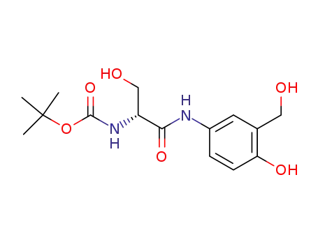 [2-hydroxy-1-(4-hydroxy-3-hydroxymethyl-phenylcarbamoyl)-ethyl]-carbamic acid <i>tert</i>-butyl ester